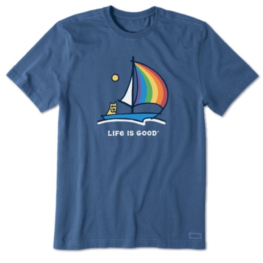 NWOT - Men’s Pride Sailboat Crusher Tee - MEDIUM